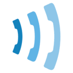 - TrueNumber signal icon illustrating communication and connectivity for telecommunications services.