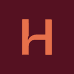 H logo on a deep red background, representing TrueNumber brand identity.