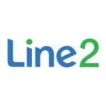 2. High-quality Line2 TrueNumber logo featuring modern font and vibrant colors for branding and digital telecommunications.