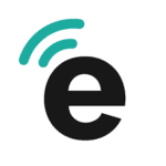 E-number icon representing digital connectivity and communication for TrueNumber services.