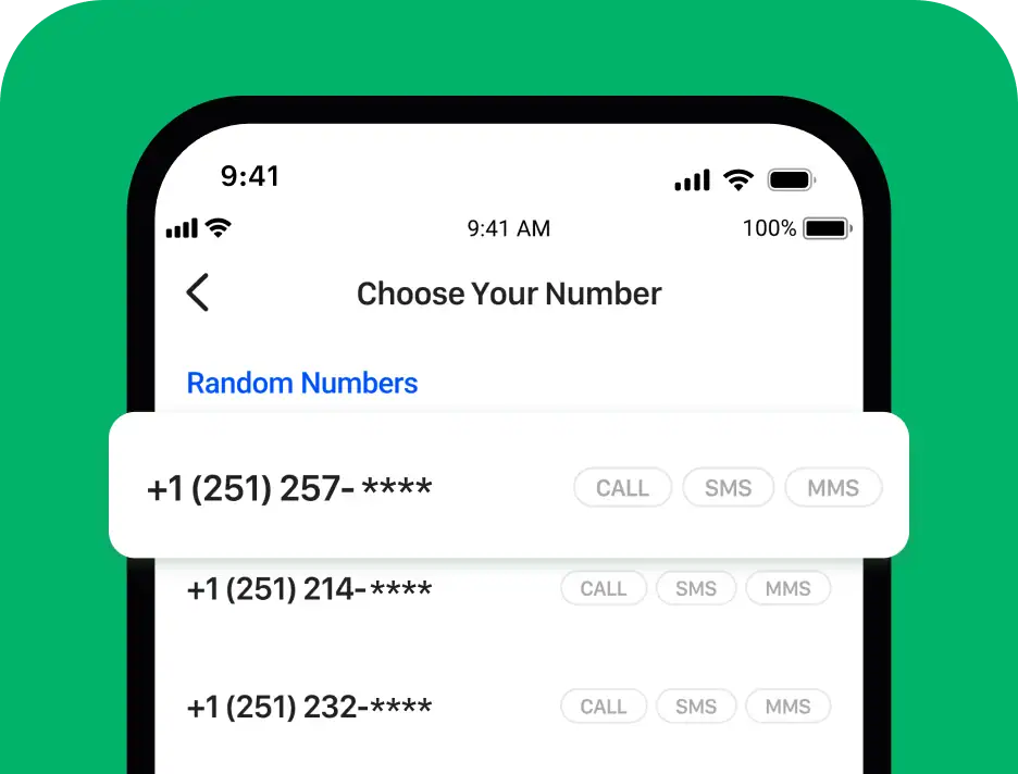 Mobile Number Generator for Easy Call and SMS Management.